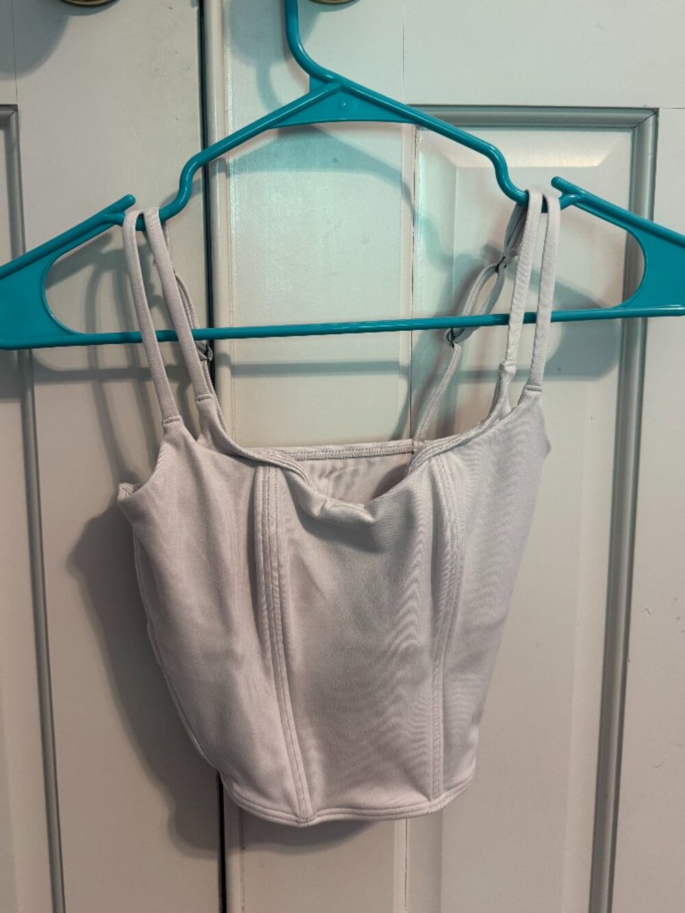 White Gilly Hicks Corset tank - Picture 1 of 3